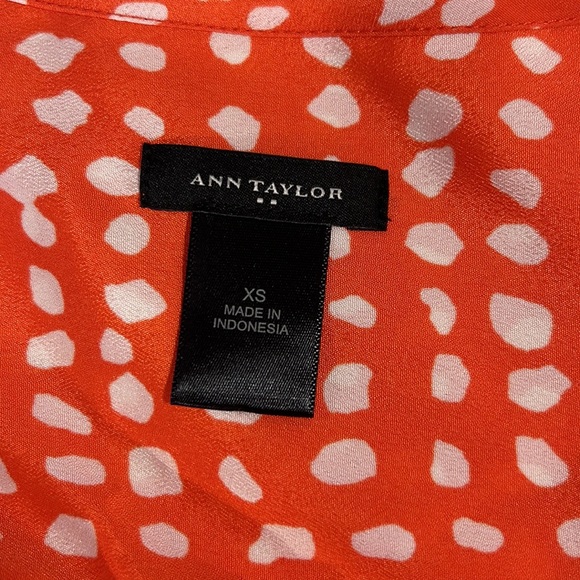 Ann Taylor Dress, Casual/ Business Casual Orange, with belt - Picture 10 of 11